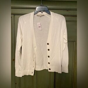 NWT LOFT Button-Up Cardigan